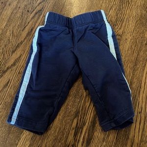 Baby Navy blue pant with white stripe